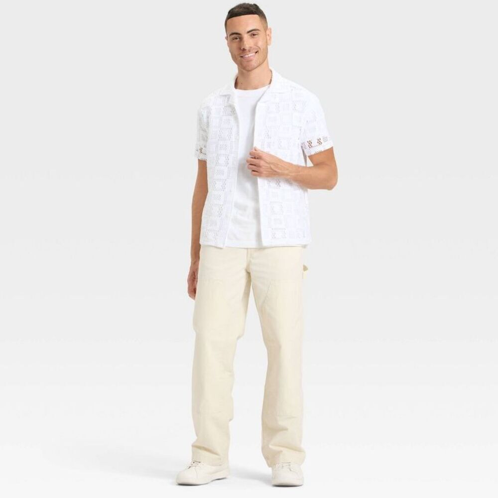 Original Use - Men's Baggy Carpenter Pants - Original Use Cream 4 Cream